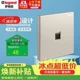 罗格朗（LEGRAND）开关插座面板 仕典米兰金无边框 一位电脑/网络插座（超五类）