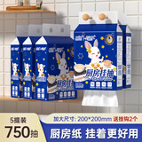蓝漂厨房用纸悬挂抽纸巾2层150抽*5提吸水吸油擦手一次性源头直发包邮