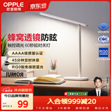 欧普照明（OPPLE）AAAA级书桌宿舍卧室儿童无蓝光台灯护眼灯学生学习台灯 米格2M