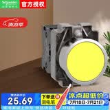 施耐德平头按钮 XB2B 黄色 1NO 金属 22mm 自复型 不带灯XB2BA51C