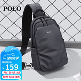 POLO胸包男士休闲单肩包耐磨腰包运动斜挎包iPad包挎包生日礼物送男友