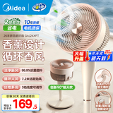 美的（Midea）空气循环扇落地扇电风扇 家用空调伴侣换气扇排气扇空气流通 台扇摇头宿舍办公室卧室风扇轻音节能 粉色旋钮新品丨升级更省电