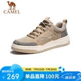 骆驼（CAMEL）凌山潮流复古拼接厚底百搭运动休闲板鞋男 G13S309046 小麦色 42