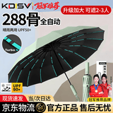 KDISV德国288骨雨伞全自动大号便携加固加厚结实抗风男女士学生晴雨伞 【抹茶绿】加厚抗风黑胶 288骨 折叠高颜值ins车载超强抗风暴晴