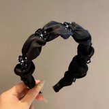 奇美拉（CHIMERA）增高颅顶立体蝴蝶结发箍布艺头箍头饰优雅发饰女生日礼物