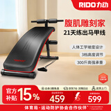 力动（RIDO）TD20仰卧起坐辅助器 仰卧板 腹肌健身器材腹肌板家用锻炼可折叠 【赠送2条拉力绳】