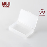 MUJI 聚丙烯小物盒 收纳盒 首饰包 耳钉 耳环 戒指 珠宝 收纳 SS 半透明 3.7*6.3*1.2cm