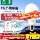 雷士（NVC）LED灯泡球泡家用商用大功率节能14瓦暖白4000K【一级能效】