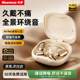 纽曼（Newmine）【2026最新款丨金标认证】G01挂耳式蓝牙耳机AI智能无线开放式骨传导概念降噪运动跑步不入耳米色