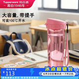 特百惠（Tupperware）茶韵500ml塑料杯男女士学生运动水杯子大容量泡茶杯 柔蜜粉