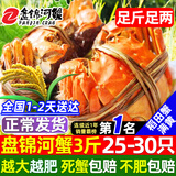 【活蟹】网兜蟹辽宁盘锦河蟹稻田河蟹礼盒螃蟹鲜活大闸蟹无绳净重 六月黄丨1.0-1.2两【3斤】25-30只