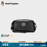 暇步士（Hush Puppies）男士手包轻奢高档品牌真皮商务手抓包新款头层牛皮双色手拿包礼物 银灰色HA-1811711W-5813