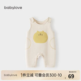 babylove【清仓】宝宝背带裤春秋外穿连体裤超萌可爱休闲长裤洋气婴儿裤子