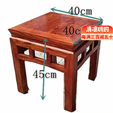 铭士林北方老榆木八仙桌长方桌家用饭店餐桌鲁班工艺仿古实木餐桌椅组合 大方凳 一凳