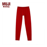 MUJI 男式 使用了棉的冬季内衣 长紧身裤 打底裤 线裤 家居裤 红色 L