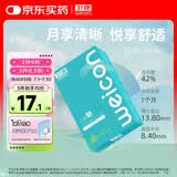 卫康魅 近视隐形眼镜月抛 2片装 轻薄透氧 600度
