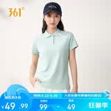 361°t恤女夏季新款运动polo衫速干休闲跑步健身短袖上衣662624111H-3