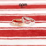 APM Monaco【周翊然同款】LOVE摩斯密码戒指情侣对戒送女生男友生日礼物