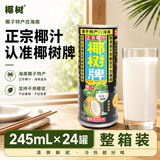 椰树椰汁 245ml*24罐 植物蛋白饮料正宗海南特产 6罐*4组 整箱装