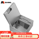 MSHML地插座隐藏嵌入式纯平超薄130型大理石瓷砖地砖地板地面插座 五孔+HDMI(银色）