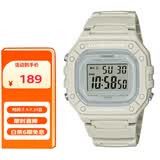 卡西欧（CASIO）手表男复古小方块运动防水学生男女f91w系列手表W-218HC-8A