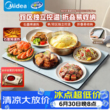 美的（Midea）暖菜板折叠2025新款石墨烯速热加热板 保温板热牛奶神器家用多功能加热桌垫暖奶暖茶HBU6038FZ Pro