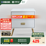 雅兰床头柜卧室储物柜置物简约床边柜收纳柜 （需自行安装柜脚/把手） 米洛Milo(白色）