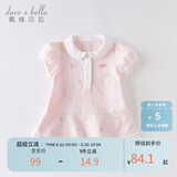 戴维贝拉（DAVE＆BELLA）【汽水棉】女童连衣裙夏装宝宝公主裙学院风儿童裙子