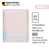 满乐文（MARUMAN）B5活页本笔记本本子记事本日记本会议记录本蜜桃冰沙(限量新色)