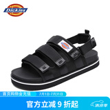Dickies凉鞋男休闲情侣鞋软底魔术贴沙滩鞋凉拖鞋 黑色【男女款】 42