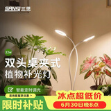 三思植物补光灯仿太阳全光谱 全光谱植物灯 盆栽花卉-双头一体