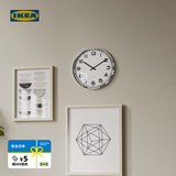 宜家（IKEA）PUGG普格挂钟客厅时钟简约现代客厅大气简约网红钟表 不锈钢挂钟32cm