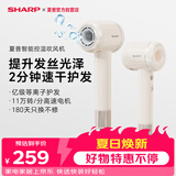 夏普【新品】吹风机家用电器电吹风高速电风吹速干轻音正负离子大风力智能温控护发养发低音 【性价比】奶茶色IB-RP45C-P