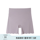 纤莉秀大码女装防走光不卷边安全裤丝滑轻薄无痕裸感打底裤春新款1730 粉色 3XL