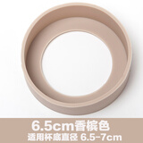 2个装保温杯杯垫 杯底防护套适用魔膳师印象防磨损水杯硅胶杯套底套保护套 香槟色 6.5cm 香槟色