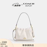 蔻驰（COACH）奥莱女士夏季女包FAYE 22号拉绳手袋单肩斜挎包百搭 IM/粉笔白色