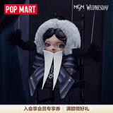 POP MART泡泡玛特 SKULLPANDA × 星期三毛绒公仔挂件潮玩周边礼物 （奈弗莫尔学院校服版）