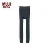MUJI 女式 里抓绒厚款收腿裤打底裤女款紧身裤保暖25年冬季女装 深灰色 M (身高155-160 臀围90-95)