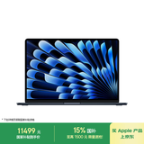 Apple/苹果AI笔记本/2025款MacBookAir 15英寸 M4(10+10核)24G 512G午夜色电脑MC6L4CH/A