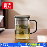 富光泡茶杯茶水分离玻璃杯办公室喝茶杯子男士个人高档花茶杯水杯