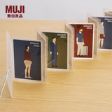 MUJI 可自立展开式卡片收纳夹 名片收纳 卡册 收藏卡尺寸10个口袋内部尺寸长72*宽96mm