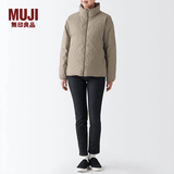 MUJI女式 便携式 立领羽绒夹克羽绒服外套冬季女装女款外衣 浅棕色 L （165/88A）