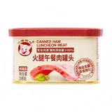 小猪呵呵火腿午餐肉罐头198克90%猪肉泡面三明治火锅螺蛳粉方便面