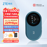 中兴u10s pro随身wifi6可插卡支持5G 4G设备移动随行路由器全网通热点便携式无线上网卡通用流量 U10S Pro蓝色【智能彩屏 多网通WiFi6】