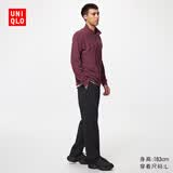 优衣库弹力休闲长裤常规款男女装休闲户外裤492075 488370 482919 492075/09黑色 L