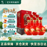 牛栏山 百年红10 浓香型 白酒 38度 500ml*6瓶 整箱装 喜宴用酒