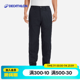 迪卡侬（DECATHLON）户外运动时尚休闲裤长裤工装男秋摇粒绒抓绒加绒保暖裤SOL 摇粒绒内里 - 经典黑 L
