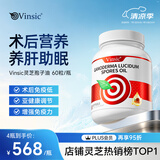 Vinsic文斯可小金芝灵芝孢子油软胶囊增强免疫力中老年术后营养品礼盒 【8瓶周期装】升级650mg*60粒/瓶