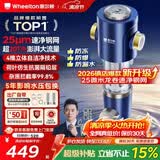 惠尔顿前置过滤器20T大通量过滤25微米反冲洗家用全屋净水器 实时自动清洗刮洗自来水防爆过滤器P0038pro 上门安装【20T-升级25微米精滤】