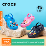 CROCS卡骆驰贝雅儿童洞洞鞋户外包头童鞋沙滩鞋凉鞋拖鞋/207013/207012 黑色-001 30 (180mm)